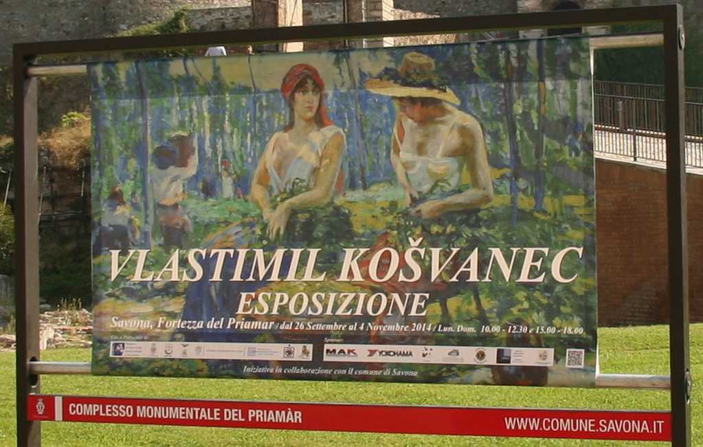 Cartellone dell'evento La pittura di kosvanec al Priamar di Savona